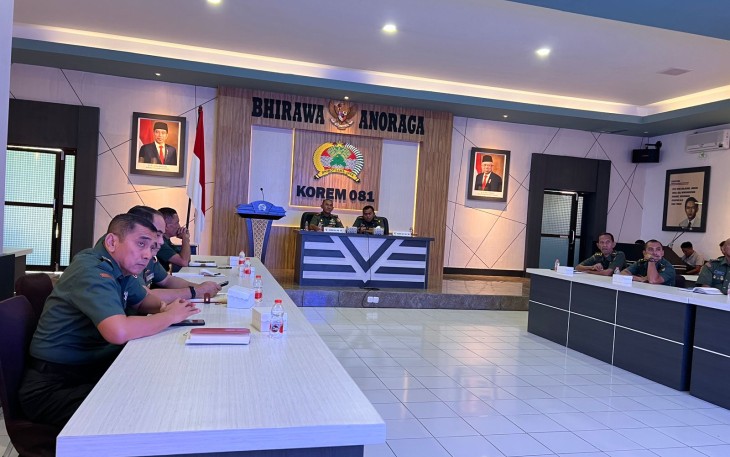 Danrem 081/DSJ Ikuti Pelatihan Public Speaking dari Dispenad dan Tribun Academy Secara Virtual