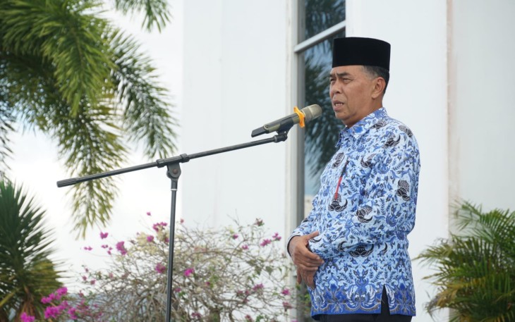 Upacara saat Apel 17 Hari Bulan 