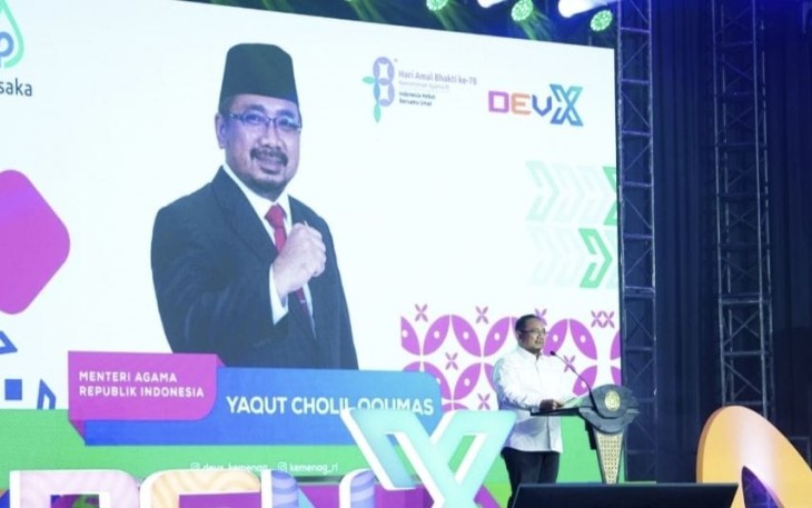 Menag Yaqut Cholil Qoumas di Jakarta, Jumat (5/1/2023).
