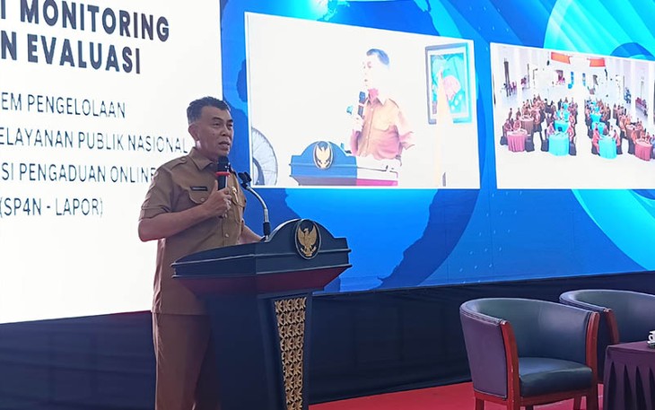 Bupati Natuna, Wan Siswandi dalam sambutannya 