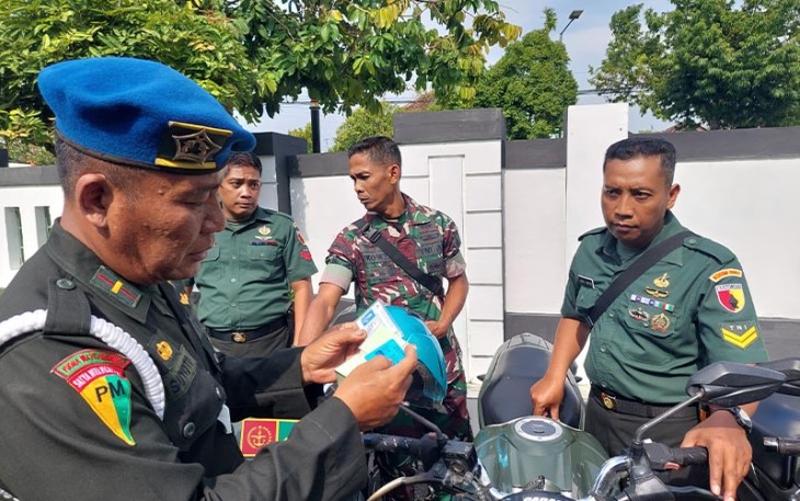 Kodim Madiun Libatkan Denpom saat Lakukan Pengecekan Kendaraan Dinas