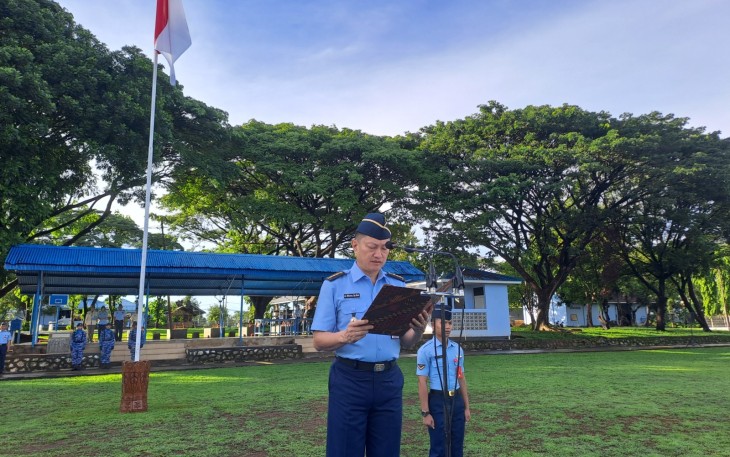  Lanud Sultan Hasanuddin Gelar Upacara Bendera Mingguan