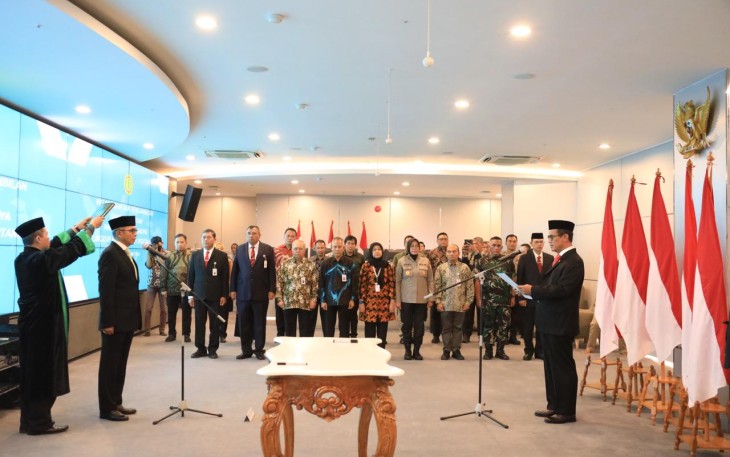 Menteri Pertanian Andi Amran Sulaiman Melantik Inspektur Kementerian Pertanian (Kementan), Setyo Budianto