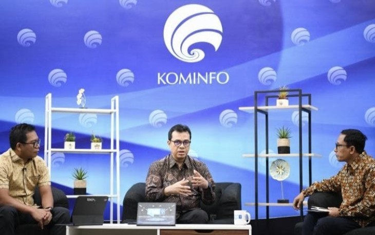 Ketua Komisi Pengaduan dan Penegakan Etika Pers Dewan Pers Yadi Hendriana saat di Media Center Kementerian Kominfo, Jakarta Pusat, Jumat (01/03/2024).