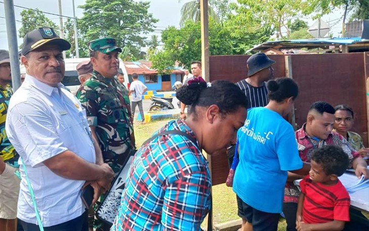 angdam Kasuari Bersama Forkopimda Papua Barat saat Terjun Langsung Kelapangan Pastikan Pemilu 2024 Aman Kondusif