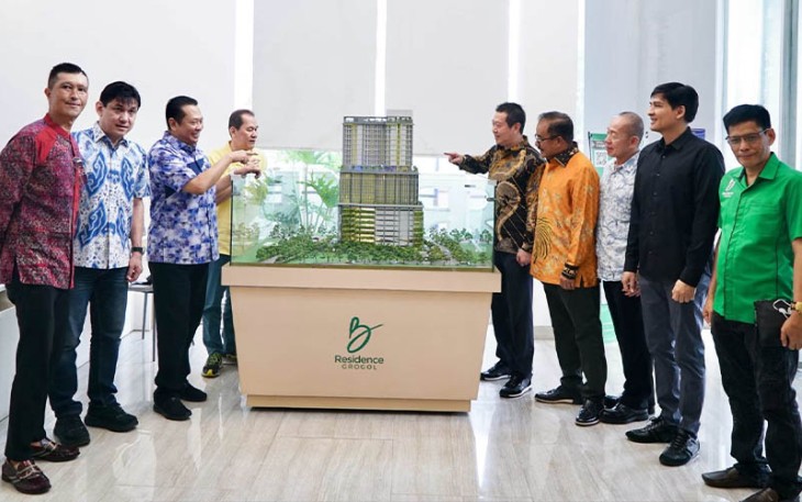 Ketua MPR RI Bamsoet saat Resmikan Topping Off Apartemen 'B' Residence Grogol Jakarta