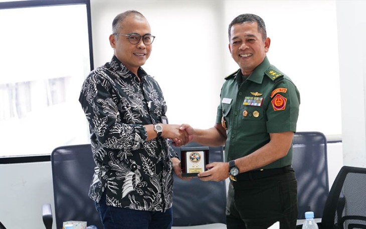 Kapuspen TNI saat Kunjungi LKBN ANTARA