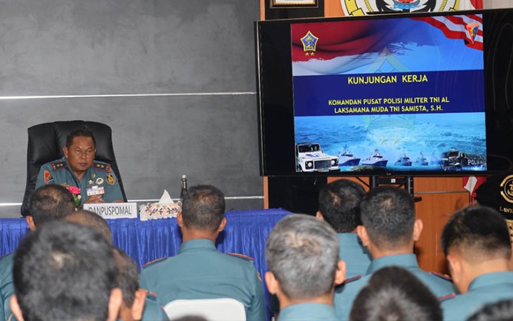 Danlantamal IV Gelar Safari Hukum Bersama Danpuspomal