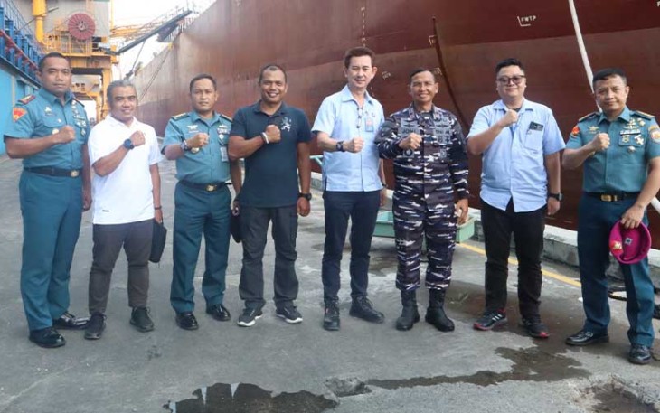 Danlantamal V saat Kunker ke PT Bogasari Flour Mills