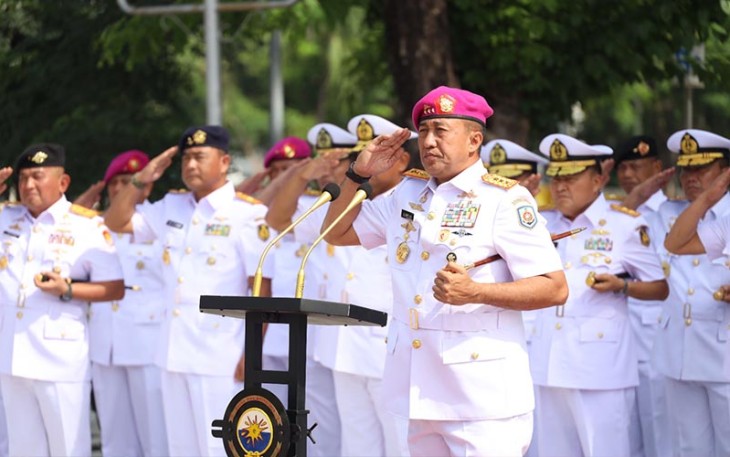 Dankodiklatal Pimpin Upacara Tabur Bunga 