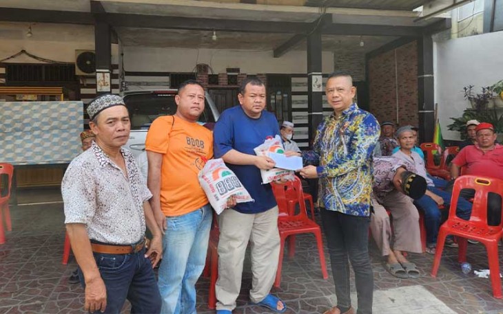 Ketua Pewarta saat Melayat ke Rumah Warga Meninggal Dunia