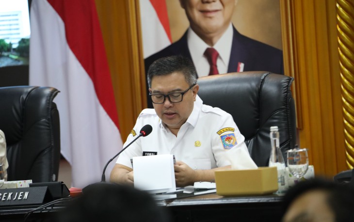 Sekretaris Jenderal (Sekjen) Kementerian Dalam Negeri (Kemendagri) Tomsi Tohir