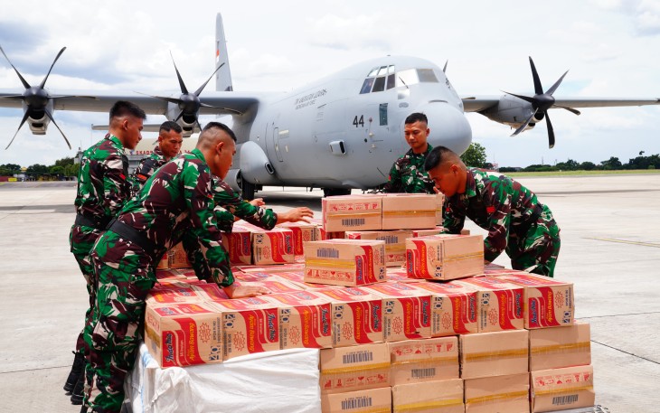 TNI Berangkatkan Satgas Bantuan Kemanusiaan Bencana Alam Myanmar