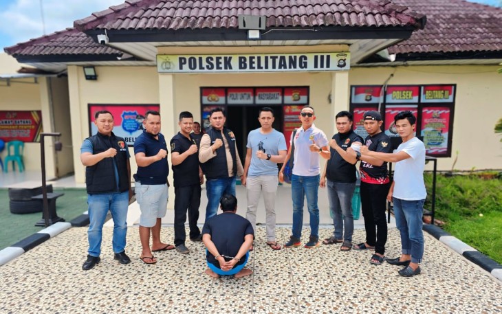 Tersangka saat diamankan