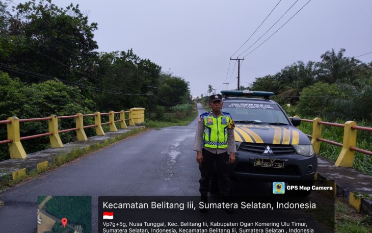 Antisipasi 3 C Polsek Belitang III Gelar Patroli Huting di Wilayah Rawan
