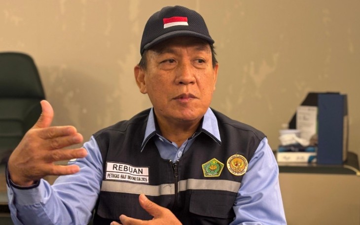 Ketua sektor 6, Rebuan saat memberikan keterangan 