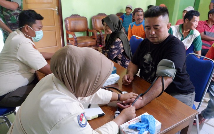 Kodim 0801/Pacitan Gelar Bhakti Kesehatan Dalam Rangka Memperingati Hari Juang TNI AD Ke-80 