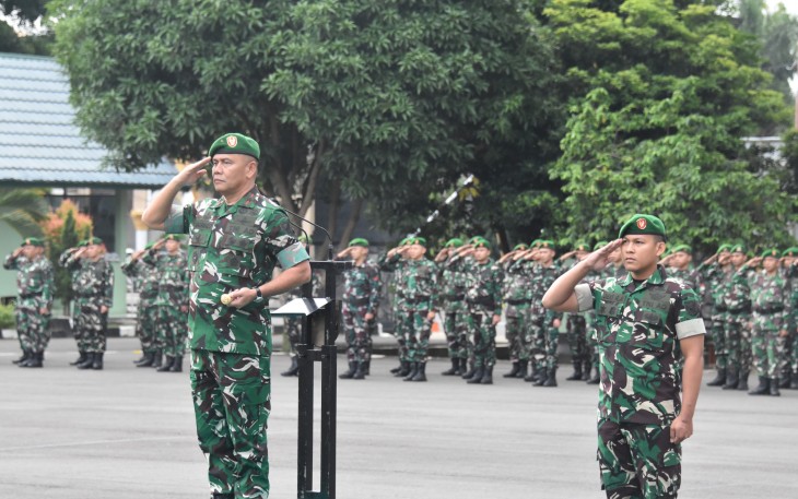 Korem 041/Gamas Laksanakan Upacara Bulanan