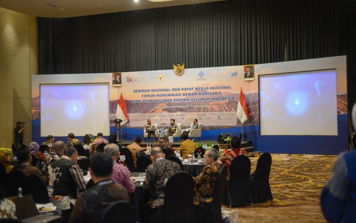  PT Bank Pembangunan Daerah Jawa Timur Tbk (Bank Jatim) tahun ini berkesempatan menjadi tuan rumah untuk kegiatan Forum Komunikasi Dewan Komisaris Bank Pembangunan Daerah Seluruh Indonesia
