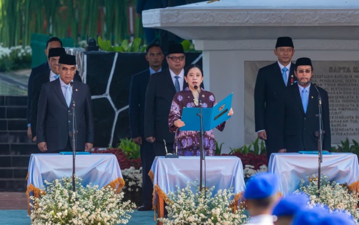 Ketua DPR RI, Puan Maharani didapuk memimpin pembacaan naskah Ikrar dalam upacara peringatan Hari Kesaktian Pancasila tahun 2025