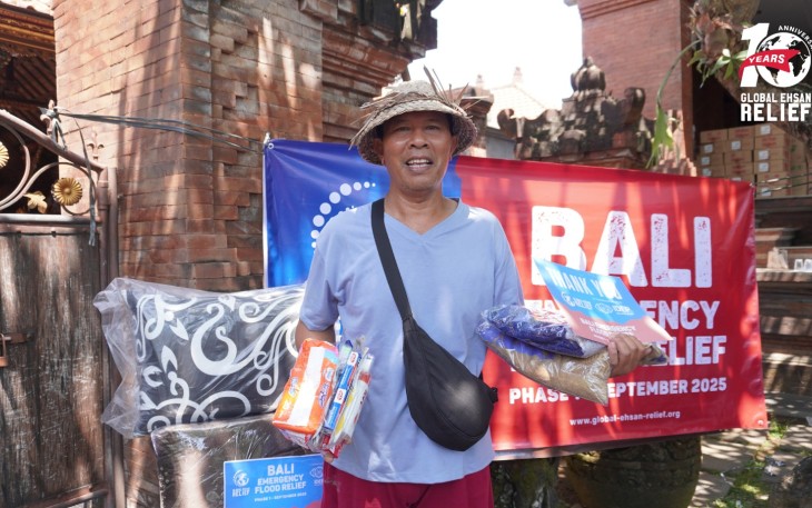 Global Ehsan Relief Bersama Idep Salurkan Bantuan Untuk Korban Banjir dan Longsor di Bali