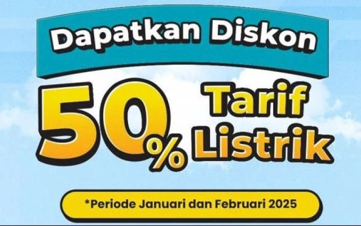 Ilustrasi diskon listrik 50 persen