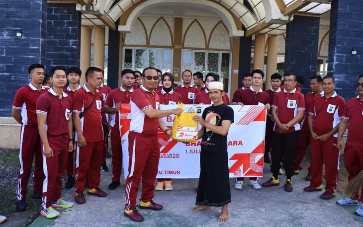Polres Oku Timur Laksanakan Giat Bakti Religi 