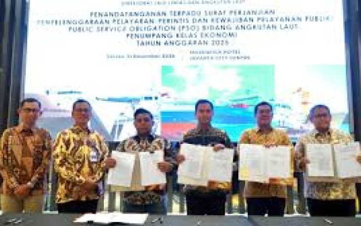 Kemenhub Teken MoU Penyelenggaraan Pelayaran Perintis 