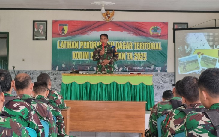 Kodim 0801/Pacitan Tingkatkan Kemampuan Dasar Prajurit