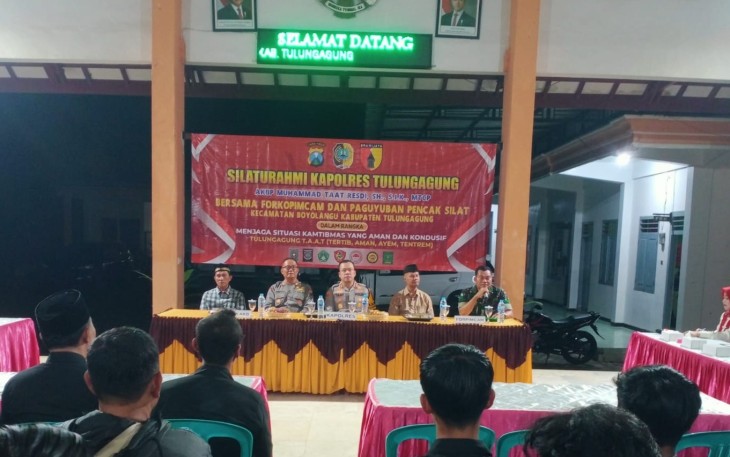 TNI-Polri di Tulungagung Silaturahmi bersama Pesilat dan Masyarakat