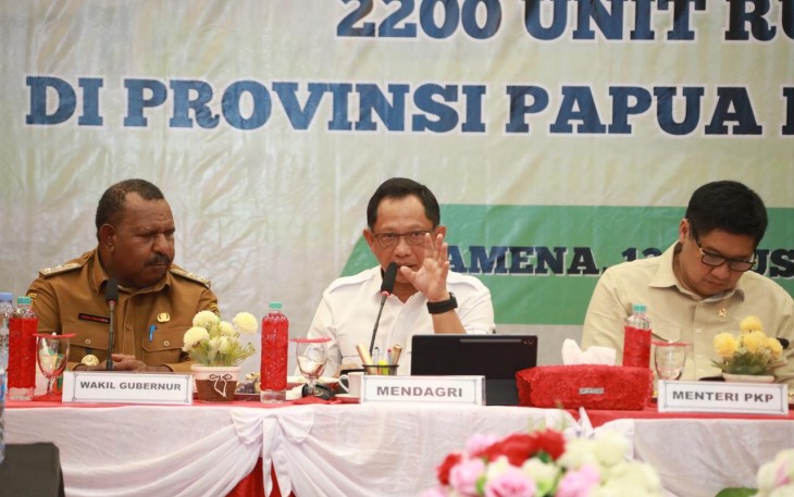 Menteri Dalam Negeri (Mendagri) Muhammad Tito Karnavian menegaskan dukungannya terhadap rencana pembangunan 2.200 unit rumah di Provinsi Papua Pegunungan