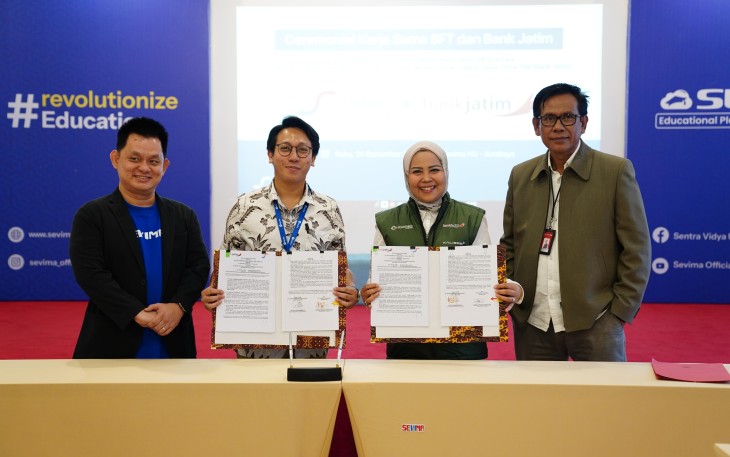 PT Bank Pembangunan Daerah Jawa Timur Tbk (Bank Jatim) secara resmi telah melakukan sinergitas dengan PT Sentra Finansial Teknologi (SFT)