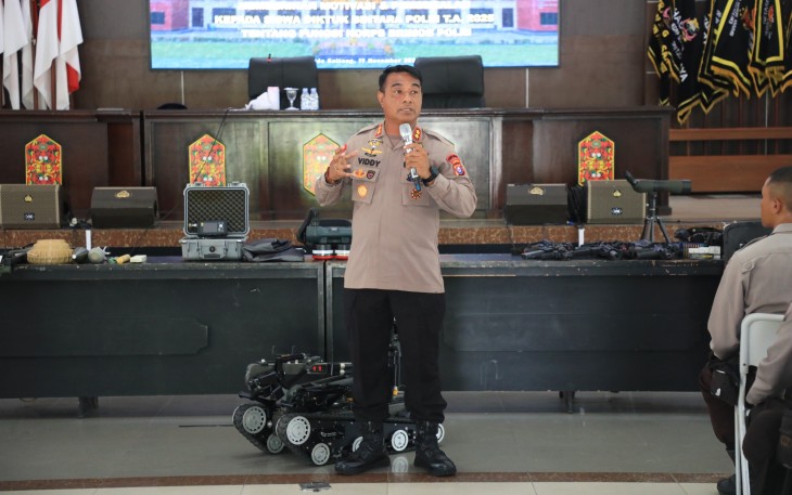 Wadansatbrimob Kalteng Paparkan Sejarah dan Prestasi Brimob
