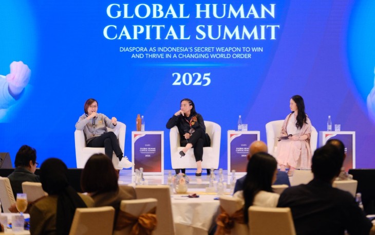 : Wakil Menteri Ekonomi Kreatif, Irene Umar, menjadi narasumber dalam talkshow "Future-Ready Talent in the Age of Digital Disruption” pada Global Human Capital (GHC) Summit 2025 di The Westin Jakarta, Selasa, 26 Agustus 2025