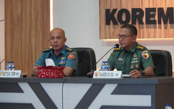 Kasrem 081/DSJ Sambut Baik Tim Audit Kinerja Itjen TNI
