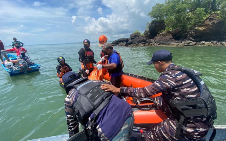 Korban Tenggelam di Perairan Melawai Ditemukan Oleh TNI AL dan Sar Gabungan 