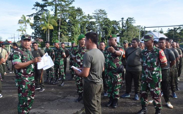  Dandim 1710/Mimika Berikan Penekanan Saat Apel Pagi