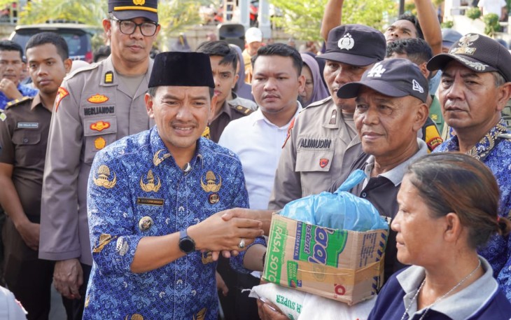 Pemkot Tebing Tinggi Salurkan Bantuan Sembako untuk 8484 KK Korban Banjir 