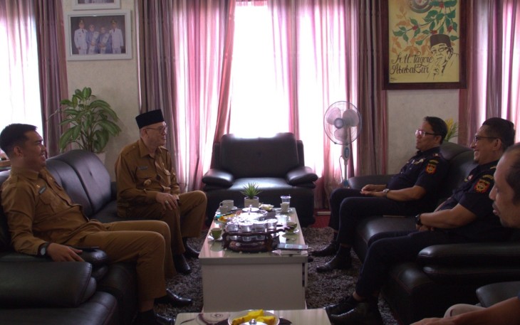 Kepala Kantor Bea Cukai Lhokseumawe, Agus Siswadi, saat melakukan kunjungan audiensi ke Kabupaten Bener Meriah pada Selasa, 15 Juli 2025. 