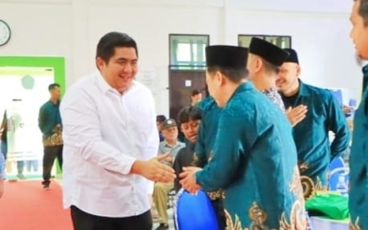 Bupati Bintan, Roby Kurniawan saat hadiri Pengukuhan Majelis Daerah KAHMI Bintan masa bakti 2022–2027.