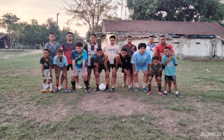 Olahraga bersama di lokasi TMMD Kodim Takalar 