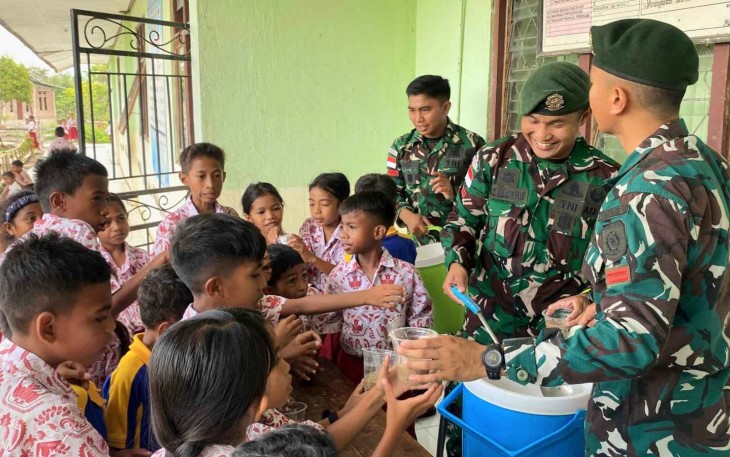 Bubur Kacang Hijau Satgas Yonarmed 12 Kostrad 