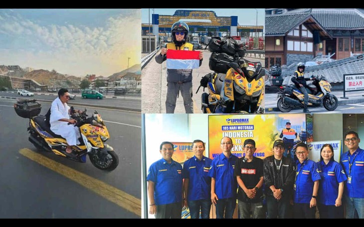 Dari Nusantara ke Tanah Suci: Om Daengg Tuntaskan Misi "Motoran Indonesia ke Mekkah" bersama Lupromax