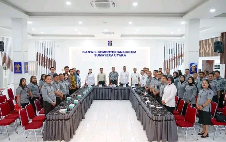 Kementerian Hukum Sumut Sambut Kedatangan Ketua Tim Pemeriksa BPK RI