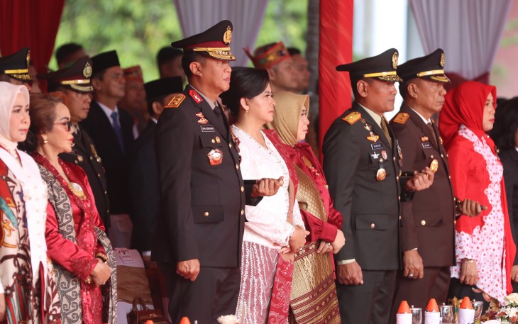 Kapolda Kalteng Hadiri Upacara Peringatan HUT Ke-80 RI di Kantor Gubernur