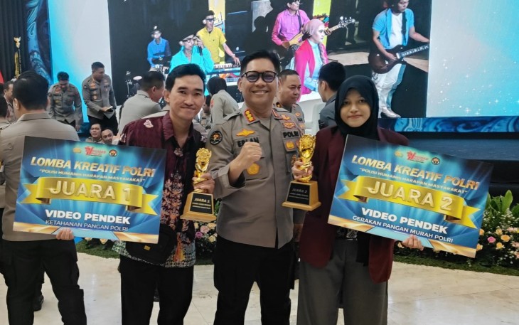 Dua peserta asal Kalimantan Tengah berhasil meraih Juara 1 dan Juara 2 dalam lomba video pendek bertema ketahanan pangan dan gerakan pangan murah Polri.