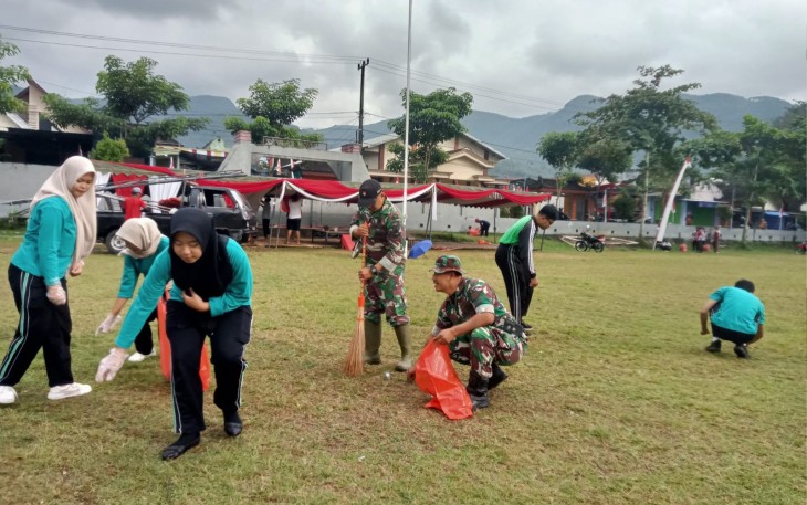 TNI dan Pramuka Jadi Garda Terdepan Jaga Kebersihan