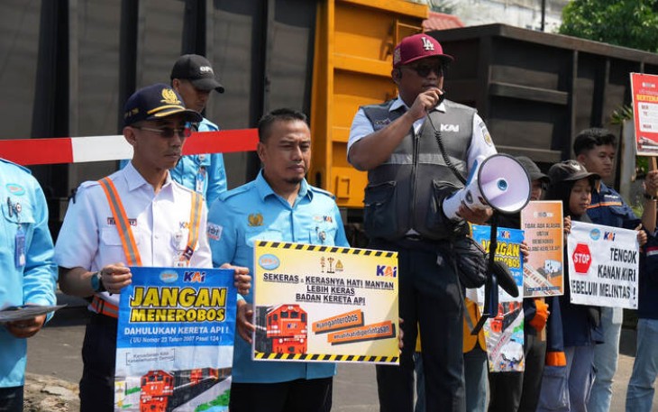Hingga Juli 2025, KAI Divre IV Tanjungkarang Gelar 51 Sosialisasi Keselamatan di Perlintasan Sebidang