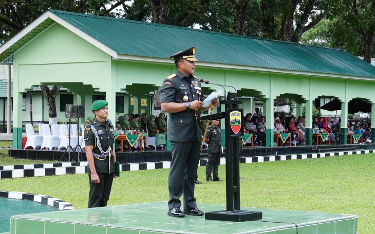 Pangdam I BB Berikan Amanat Pada Upacara Penutupan Pendidikan Pertama Bintara TNI AD TA 2024