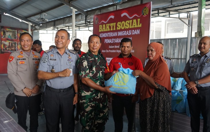 Bersama TNI Polri Lapas Kelas I Medan Gelar Baksos Menteri Imigrasi dan Pemasyarakatan